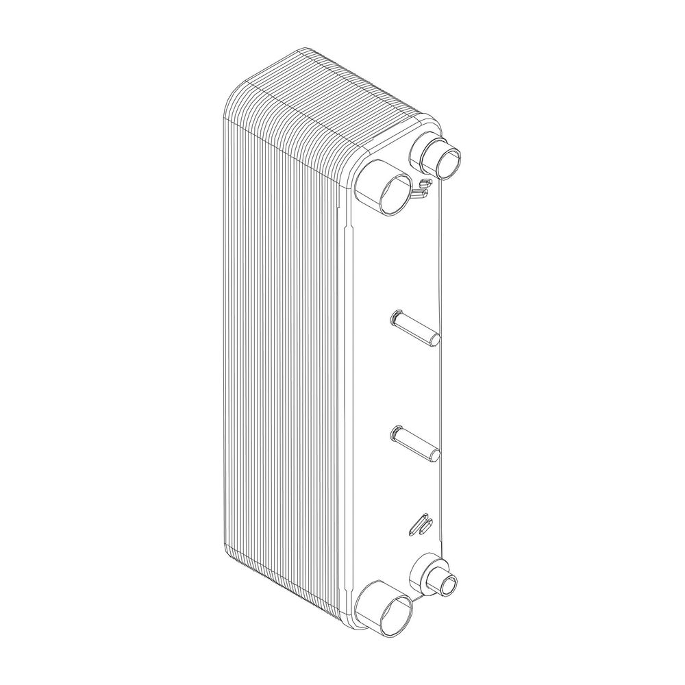 BOSCH Ersatzteil TTNR: 8738206736 Wärmetauscher ACH18- 40 + Halterung... JUNKERS-8738206736 4054925935134 (Abb. 1)