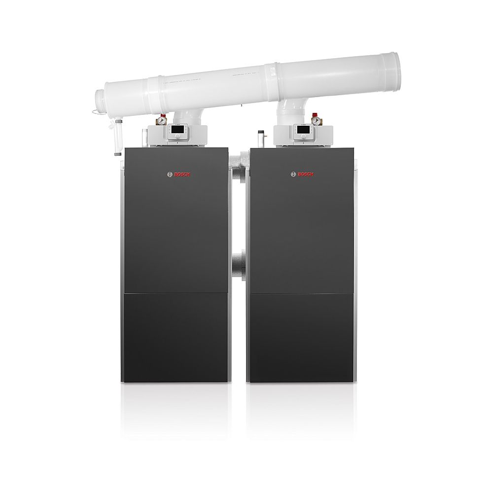 BOSCH Kesselkaskade GC7000F 150 CSR21/23 2 x GC7000F 75kW mit Drosselklappe, BSS... JUNKERS-7739623655 4062321892135 (Abb. 1)