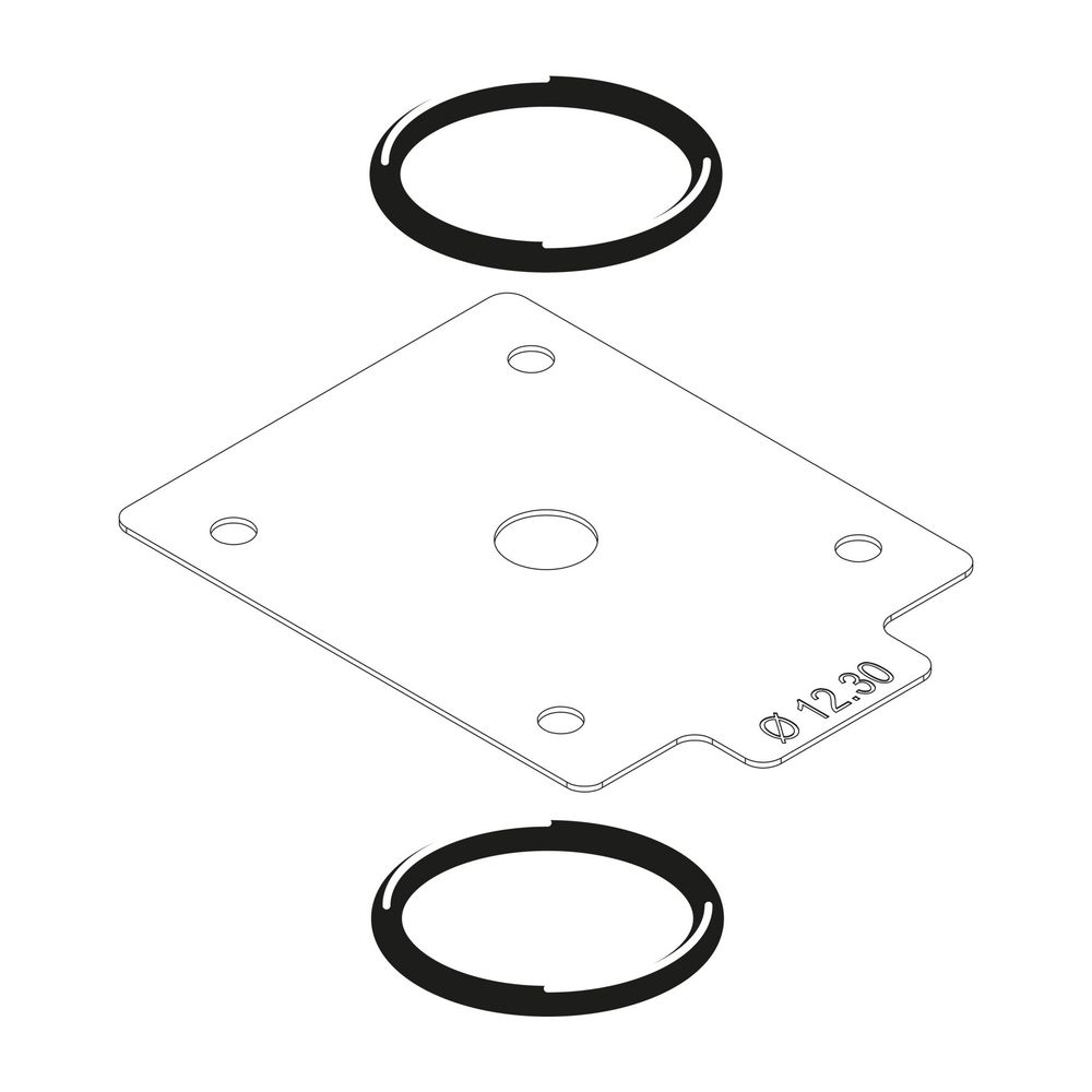 BOSCH Ersatzteil TTNR: 8738805016 Gasdrossel VR4XX D = 12,30 mm everp... JUNKERS-8738805016 4057749624833 (Abb. 1)