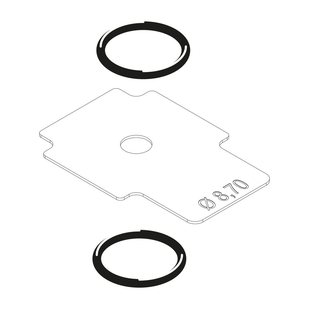 BOSCH Ersatzteil TTNR: 8738805026 Gasblende VR4615 D=8,70 mm everp... JUNKERS-8738805026 4057749624932 (Abb. 1)