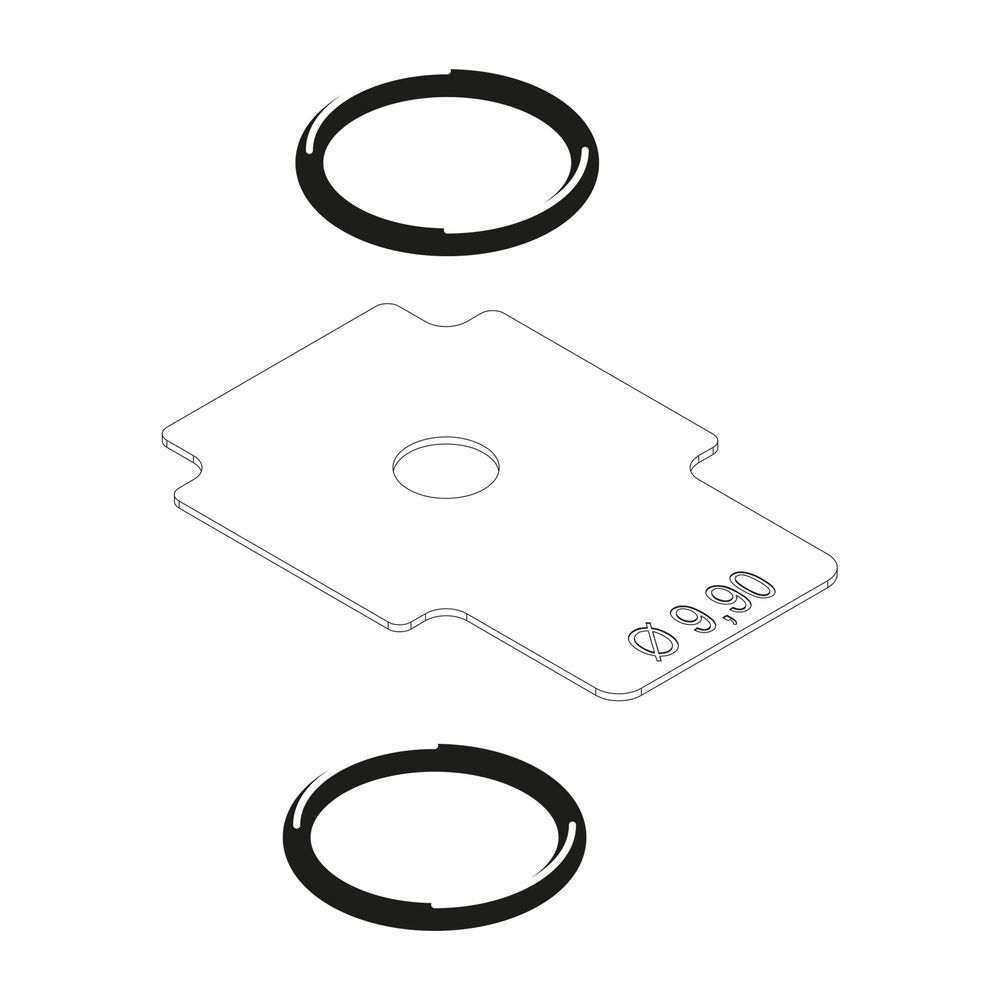 BOSCH Ersatzteil TTNR: 8738805027 Gasblende VR4615 D=9,90 mm everp... JUNKERS-8738805027 4057749624949 (Abb. 1)