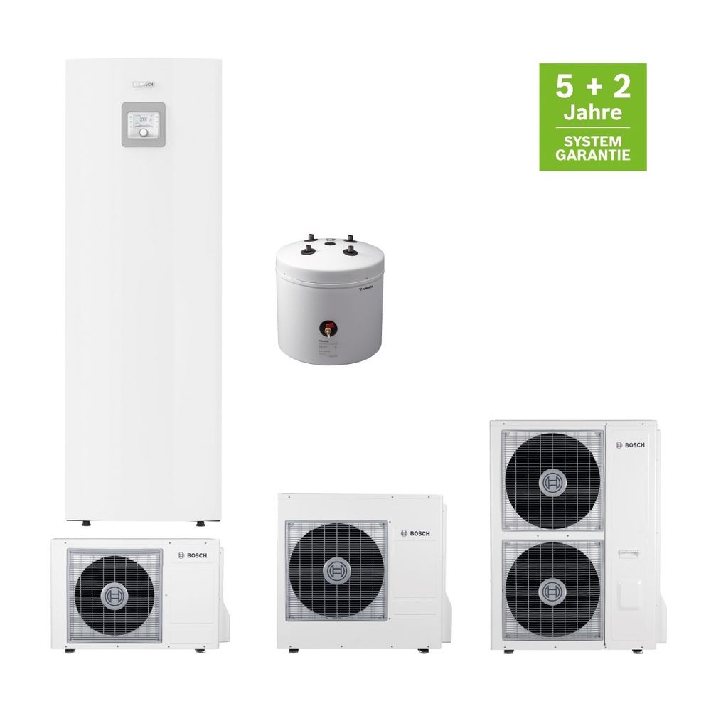 BOSCH Split-Wärmepumpen-Paket Bopa CS306 Compress CS3400i AWS 12 ORT, mit 14 M, BH ... JUNKERS-7739621486 4062321675387 (Abb. 2)