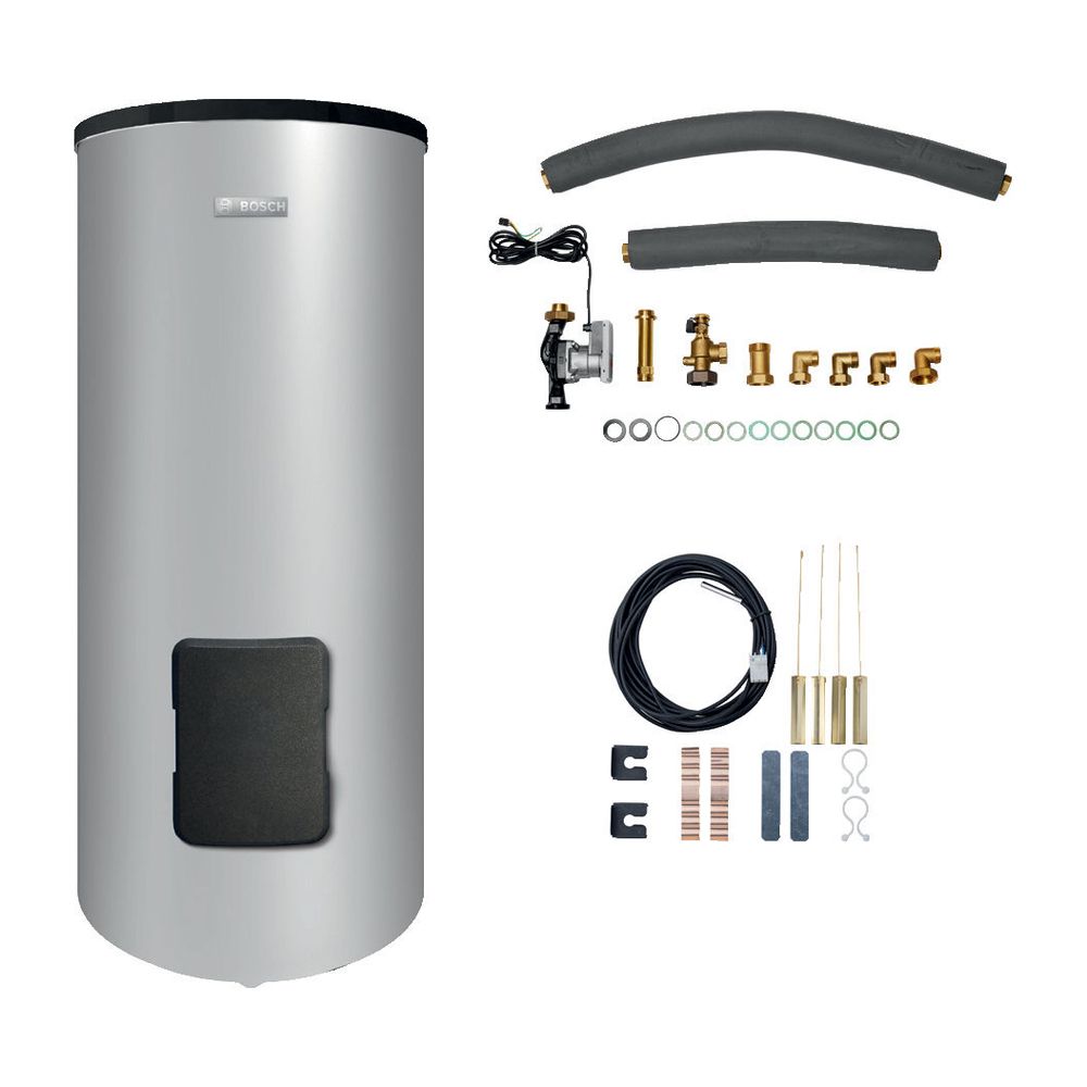 BOSCH Warmwasser-Speicher-Paket Bopa WP 101, WP 300 KP 1 B, plus Zubehör für OC8000... JUNKERS-7739623784 4062321898090 (Abb. 1)
