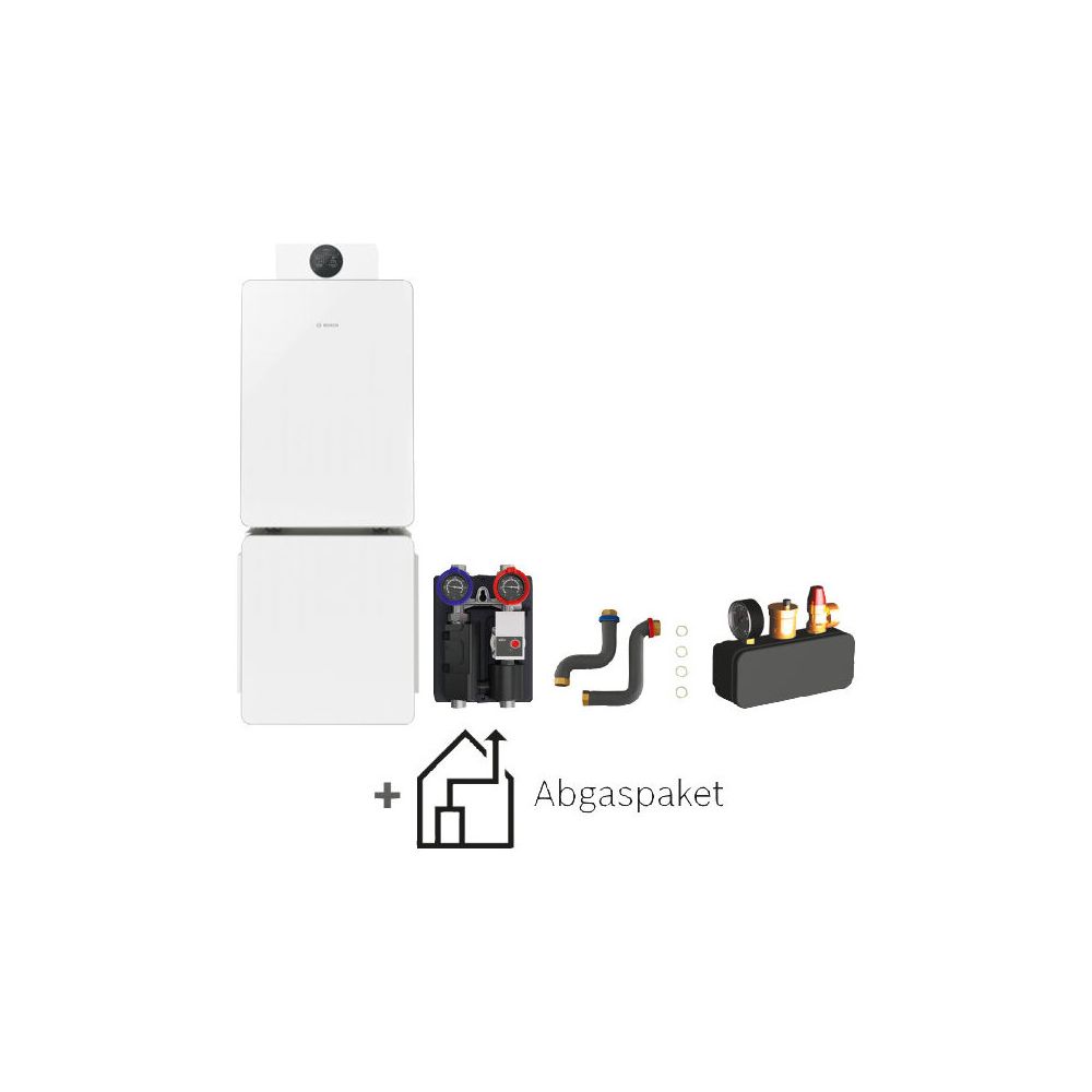BOSCH Gas-Brennwert-Pluspaket Bopa GCFS850, GC8800iF-15, WH 160-3 P, HS25/6 MSL, C3... JUNKERS-7739622972 4062321784461 (Abb. 1)