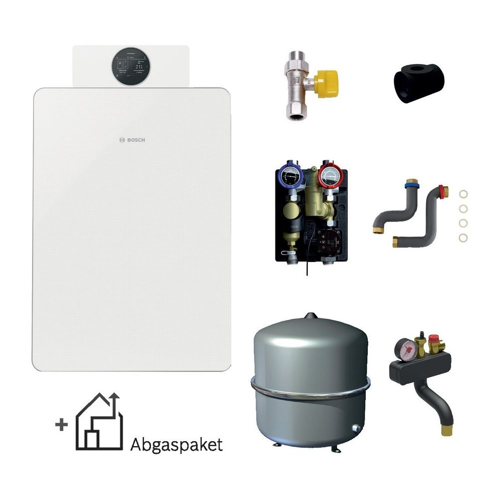 BOSCH Gas-Brennwert-Standardpaket Bopa GCF820, GC8800iF-22, HS25/6 MSL, Abgas C33x,... JUNKERS-7739623041 4062321785833 (Abb. 2)