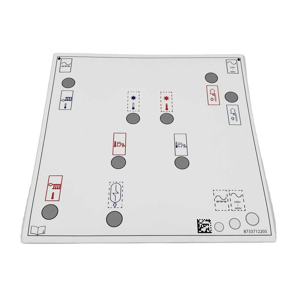 BOSCH Ersatzteil TTNR: 8738211831 Aufkleber Verbindungen... JUNKERS-8738211831 4062321239725 (Abb. 1)