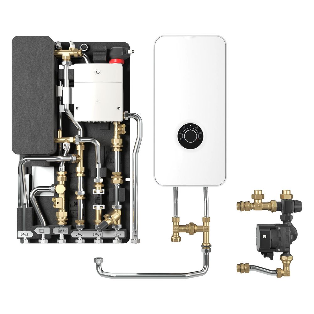 Bosch Wohnungsstation Flow 7000 F7002 35 MHPS gemischt, 35kW, Edelstahl... JUNKERS-7739624225 4069143011874 (Abb. 2)
