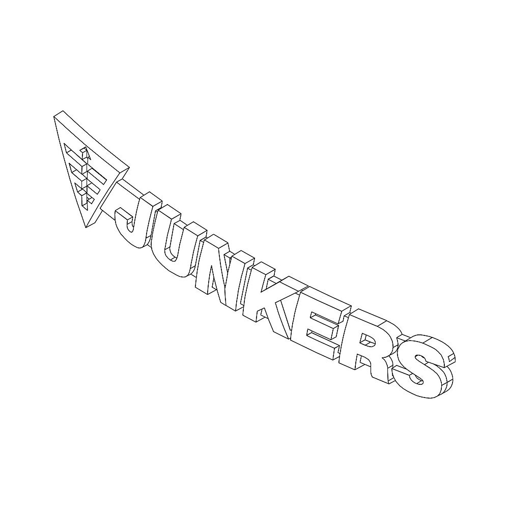 BOSCH Ersatzteil TTNR: 87185419480 Logo Junkers... JUNKERS-87185419480 4051516609504 (Abb. 1)