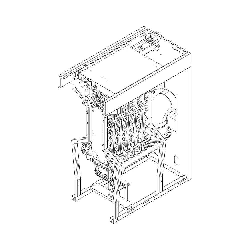 BOSCH Ersatzteil TTNR: 8738804589 Kesselblock CLA-1 6Gld (l) everp... JUNKERS-8738804589 4057749558152 (Abb. 1)