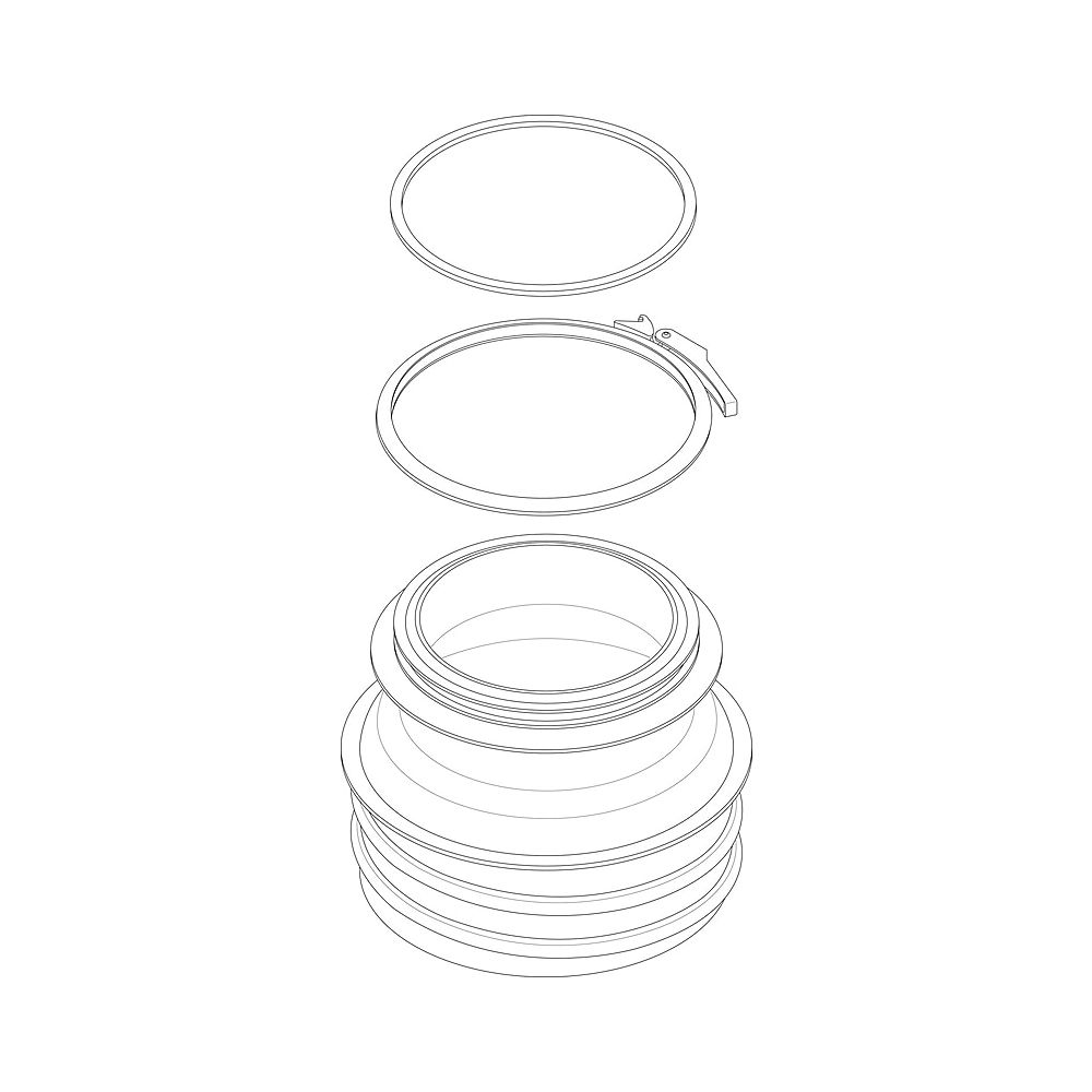 BOSCH Ersatzteil TTNR: 8738804982 RLU-Adapter DN160 everp... JUNKERS-8738804982 4057749624499 (Abb. 1)