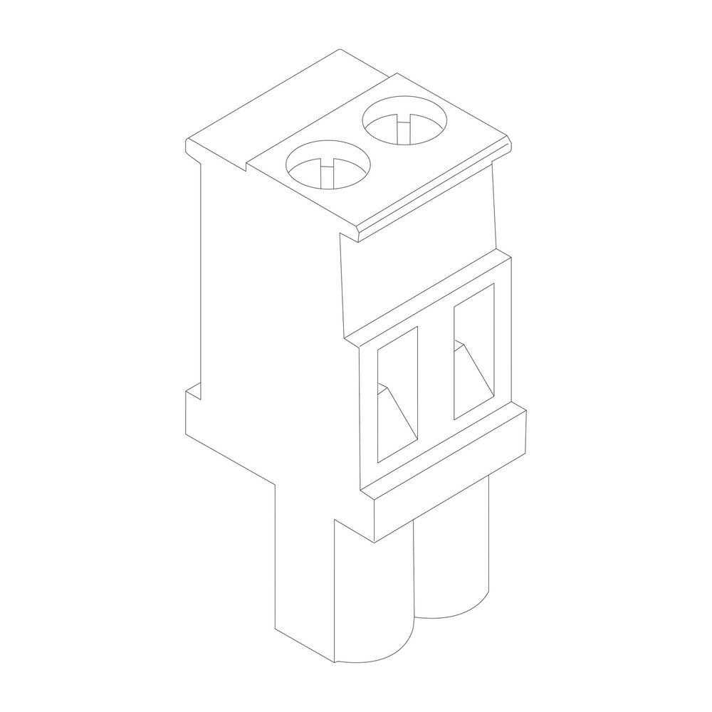 BOSCH Ersatzteil TTNR: 8718585563 Anschlussklemme 2-polig FZ gelb everp... JUNKERS-8718585563 4051516451738 (Abb. 1)