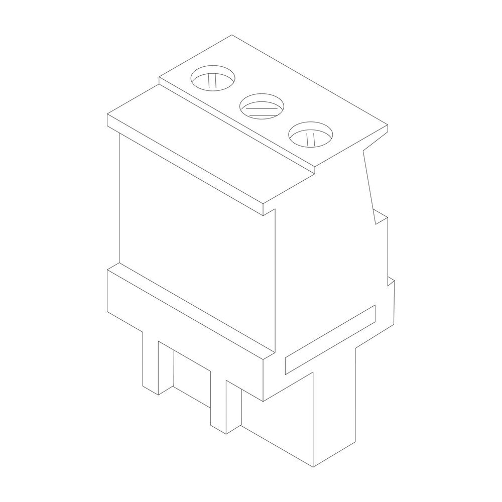 BOSCH Ersatzteil TTNR: 8718585569 Anschlussklemme 3-pol.Stufe2 weiß everp... JUNKERS-8718585569 4051516451790 (Abb. 1)