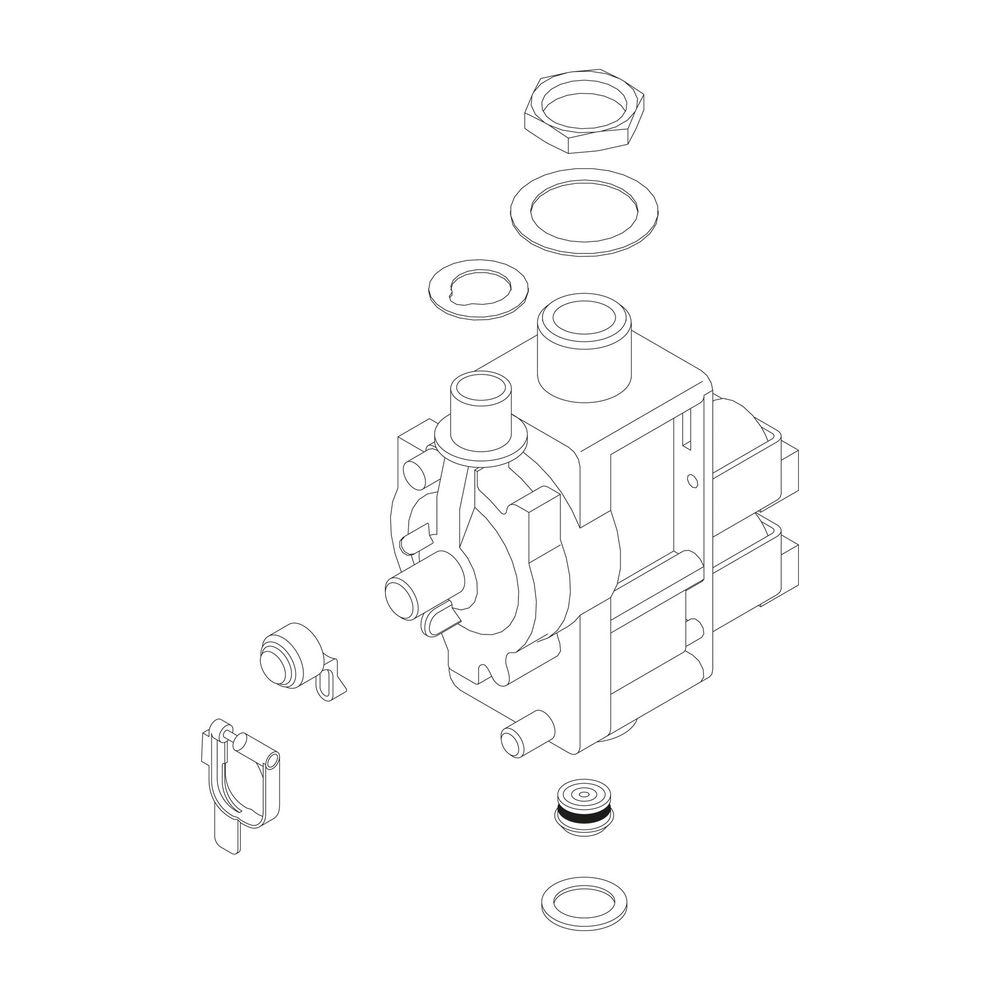 BOSCH Ersatzteil TTNR: 8738717480 Gasarmatur... JUNKERS-8738717480 4057749631886 (Abb. 1)