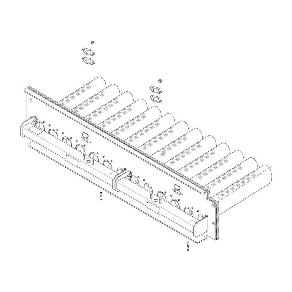 BOSCH Brennrost AZ334X, 14 Glieder komplett, 5103836... JUNKERS-5103836 4047416001340 (Abb. 1)