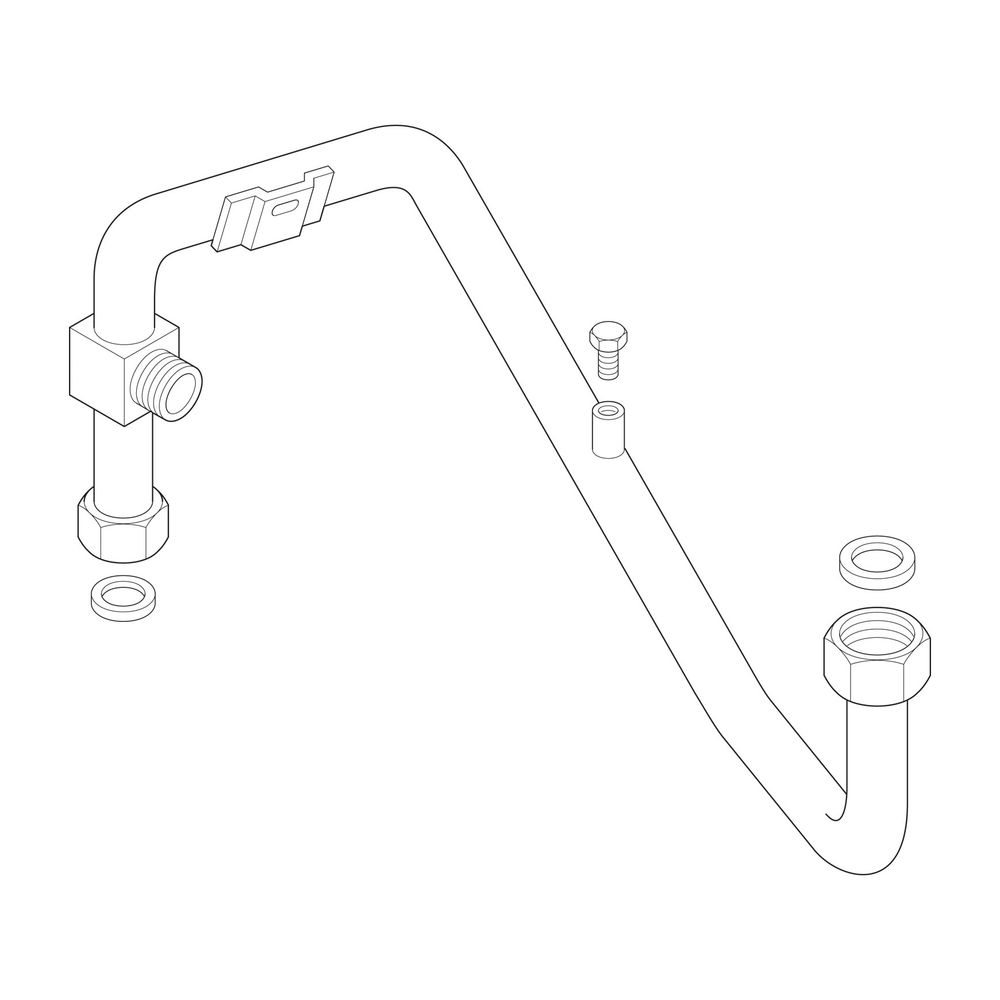 BOSCH Ersatzteil TTNR: 87107151790 Vorlaufrohr... JUNKERS-87107151790 4010009445128 (Abb. 1)