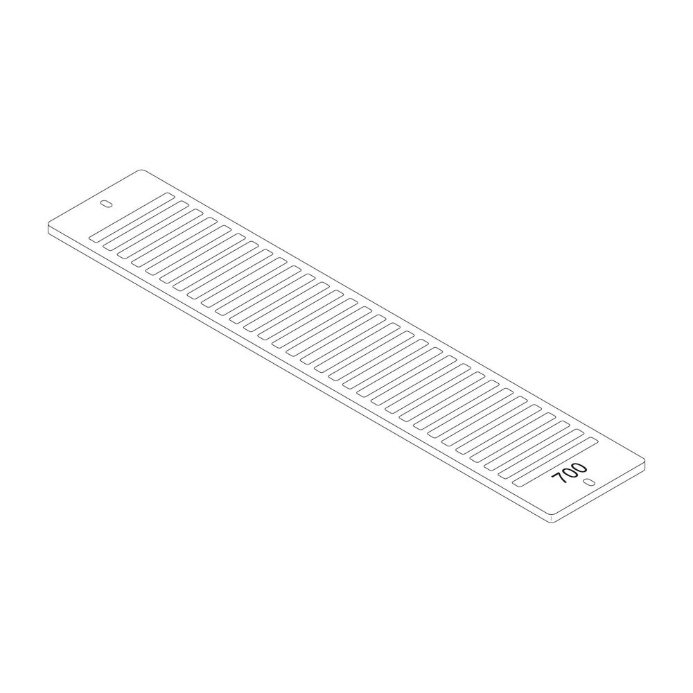 BOSCH Ersatzteil TTNR: 87183403070 Aufsteckgitter 20/22-700 RAL9016 everp... JUNKERS-87183403070 4010009206309 (Abb. 1)