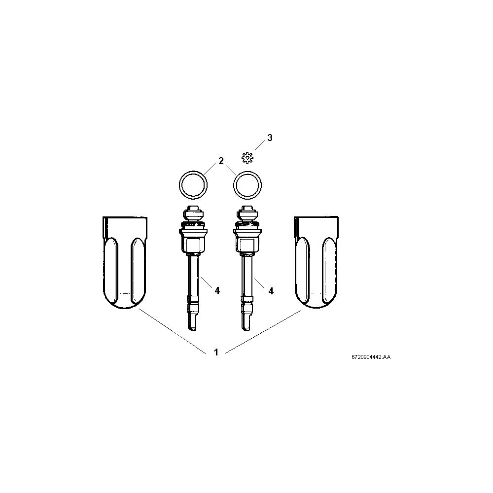 BOSCH Ersatzteil TTNR: 8738721407 Zapfventile Set... JUNKERS-8738721407 4062321406387 (Abb. 2)