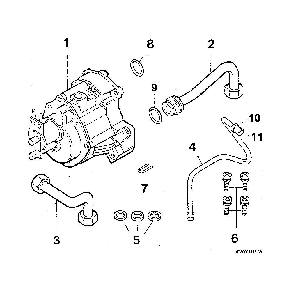 BOSCH Installationszubehör Nr. 442 Hydraulikschalter... JUNKERS-7719000773 4010009050872 (Abb. 2)