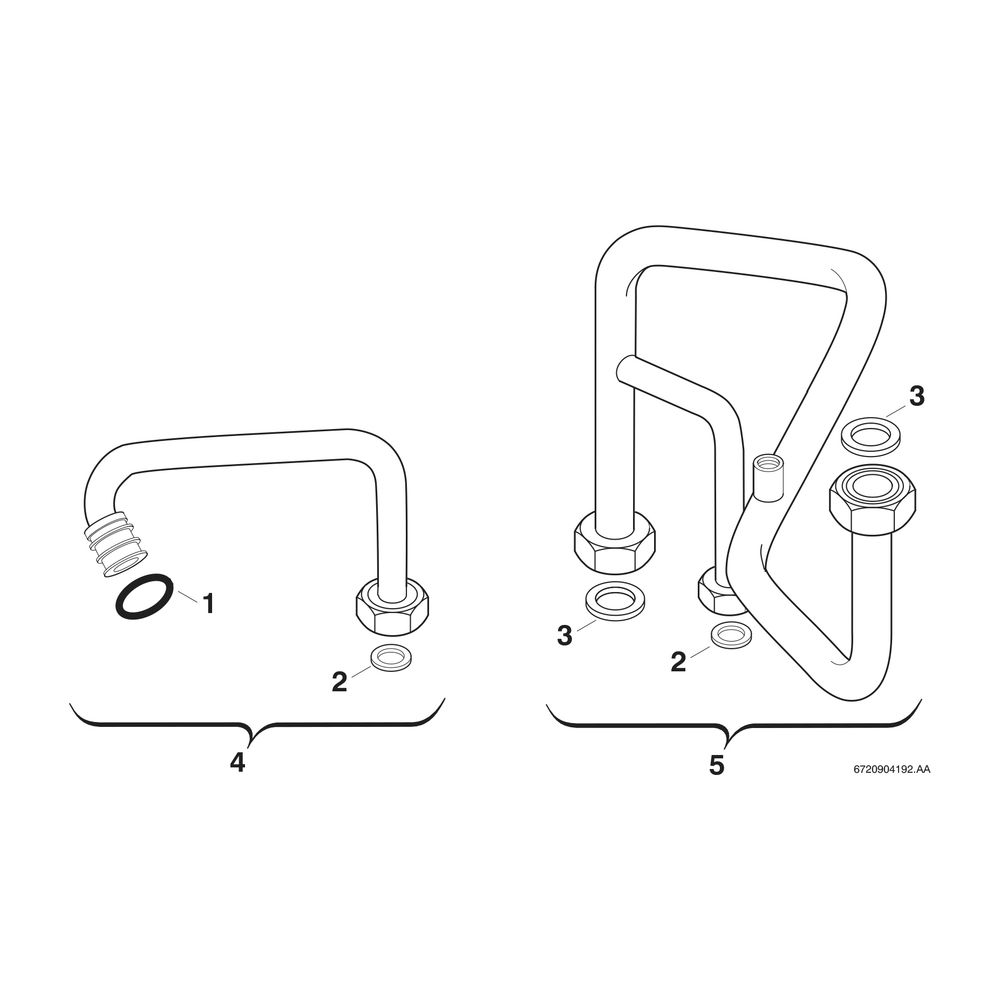 BOSCH Installationszubehör Nr. 903 Umrüstsatz von Kombigeräten auf Speicher... JUNKERS-7719002177 4010009646624 (Abb. 2)