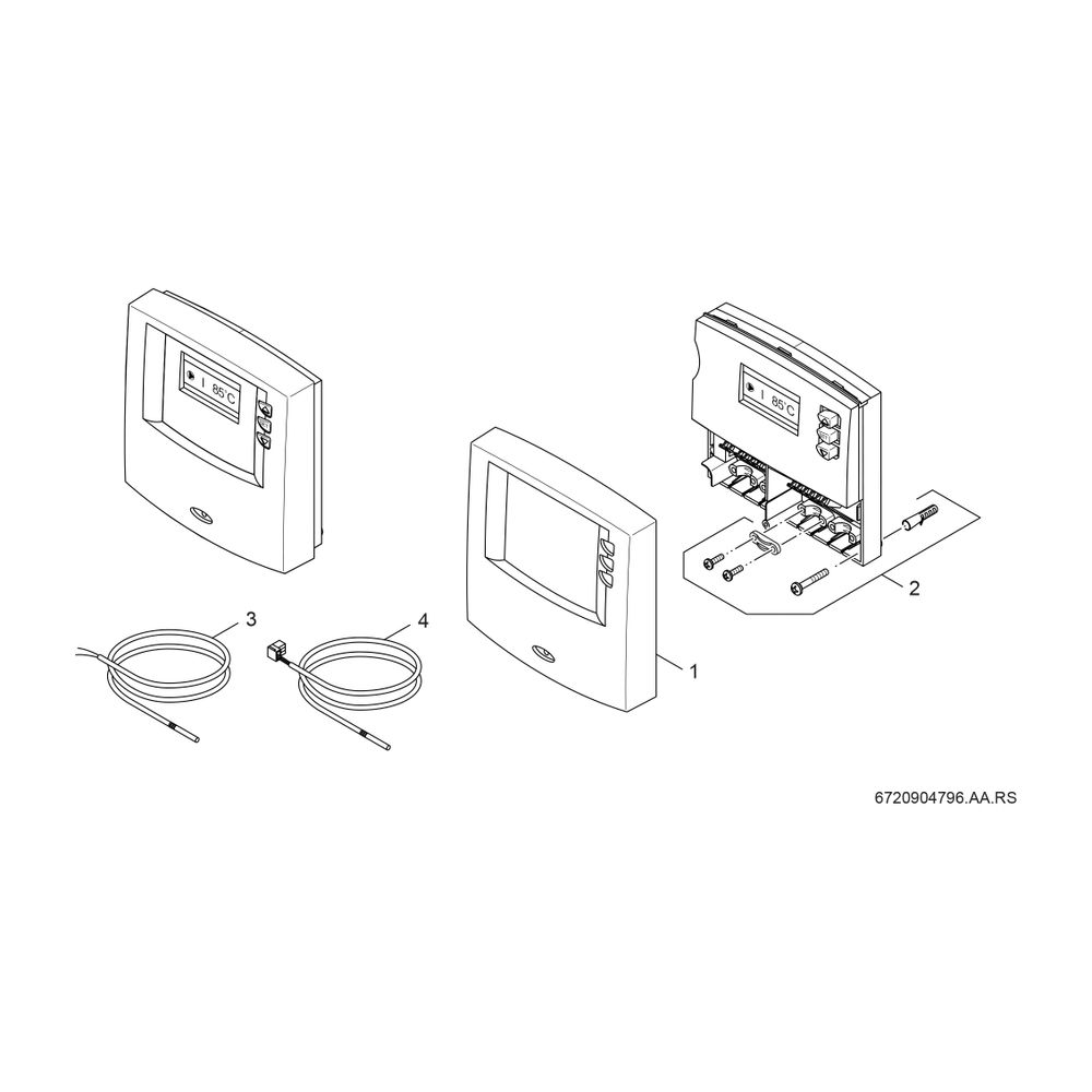 BOSCH Zubehör Solartechnik B-sol050rückl Solarregler mit 3-Wege-Umsteuerventil... JUNKERS-7735600357 4057749413451 (Abb. 2)