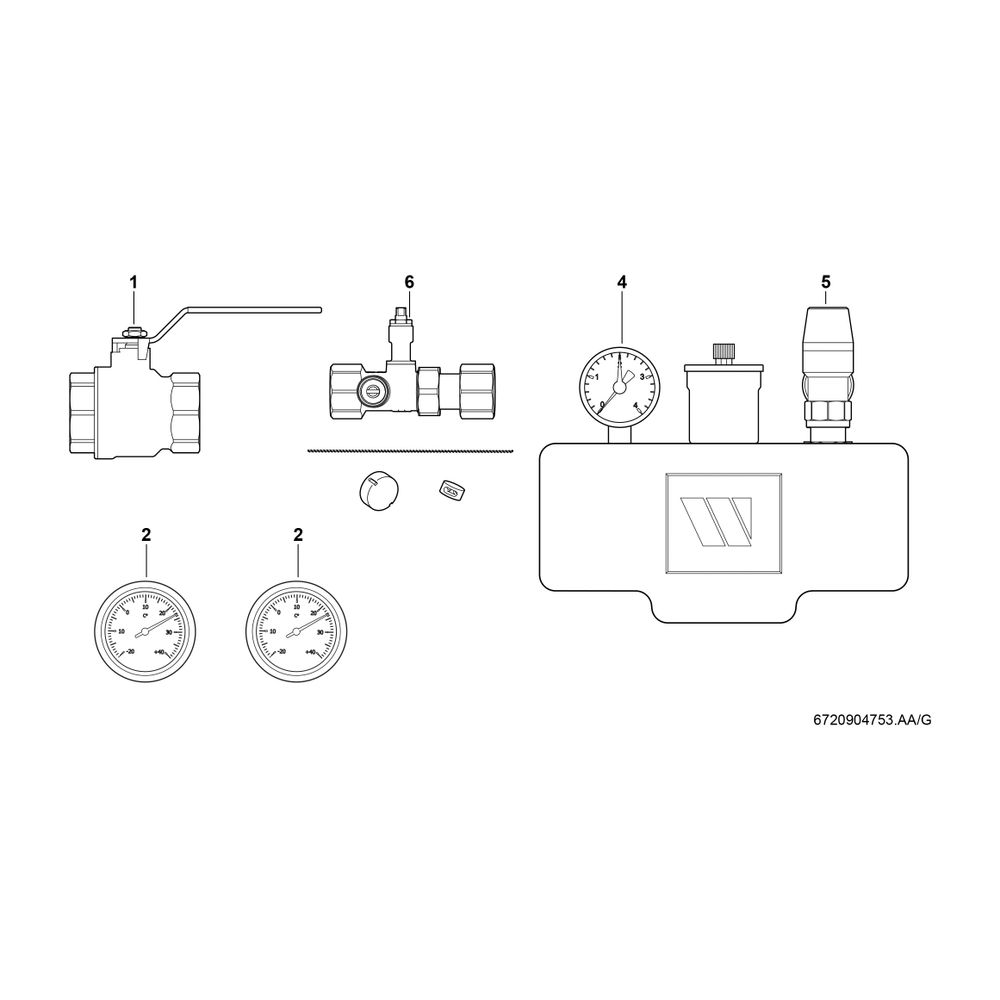 BOSCH Zubehör Solewärmepumpen Nr. 1123 Solekreissystempaket... JUNKERS-7719002837 4010009860099 (Abb. 2)