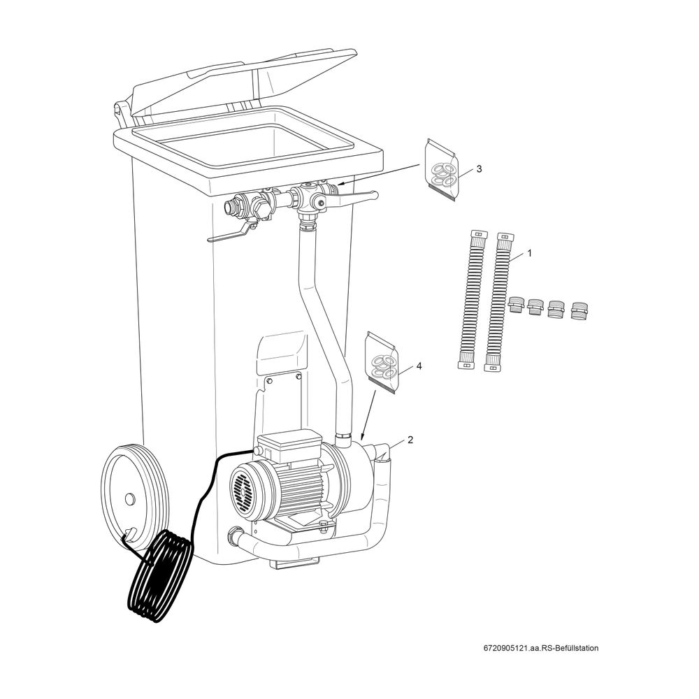 BOSCH Zubehör Solewärmepumpen Nr. 1216 Sole-Befüllpumpe... JUNKERS-7719003241 4010009230724 (Abb. 2)