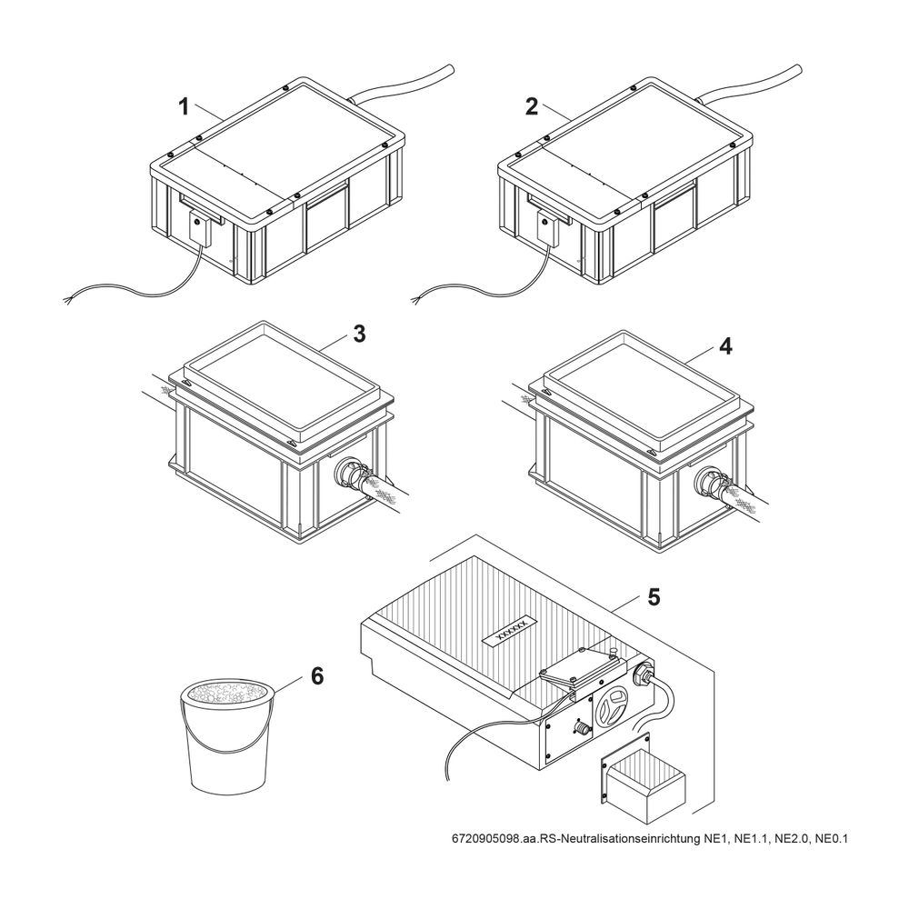 BOSCH Sonstiges Zubehör Nr. 1605 Neutralisationsbehälter... JUNKERS-8718576749 4047416612157 (Abb. 2)