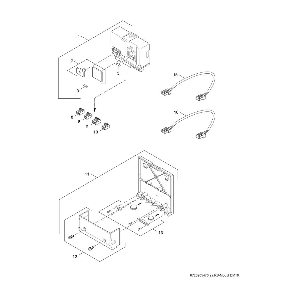 BOSCH Reglermodul DM10 für Drosselklappe zum Anschluss Ringdrosselklappe an MX25... JUNKERS-7736603351 4057749779243 (Abb. 2)