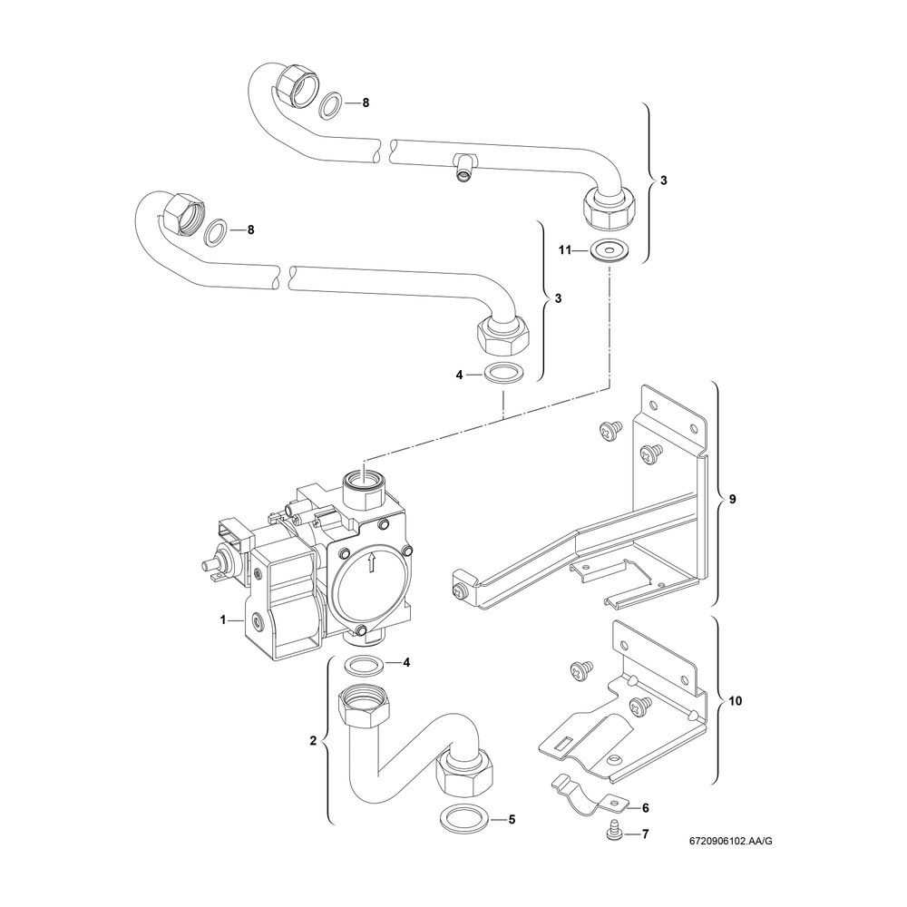 BOSCH Gas-Heizwertgerät, wandhängend CERASTARCOMFORT ZWR 18-8 KE 23... JUNKERS-7736901018 4057749088949 (Abb. 6)