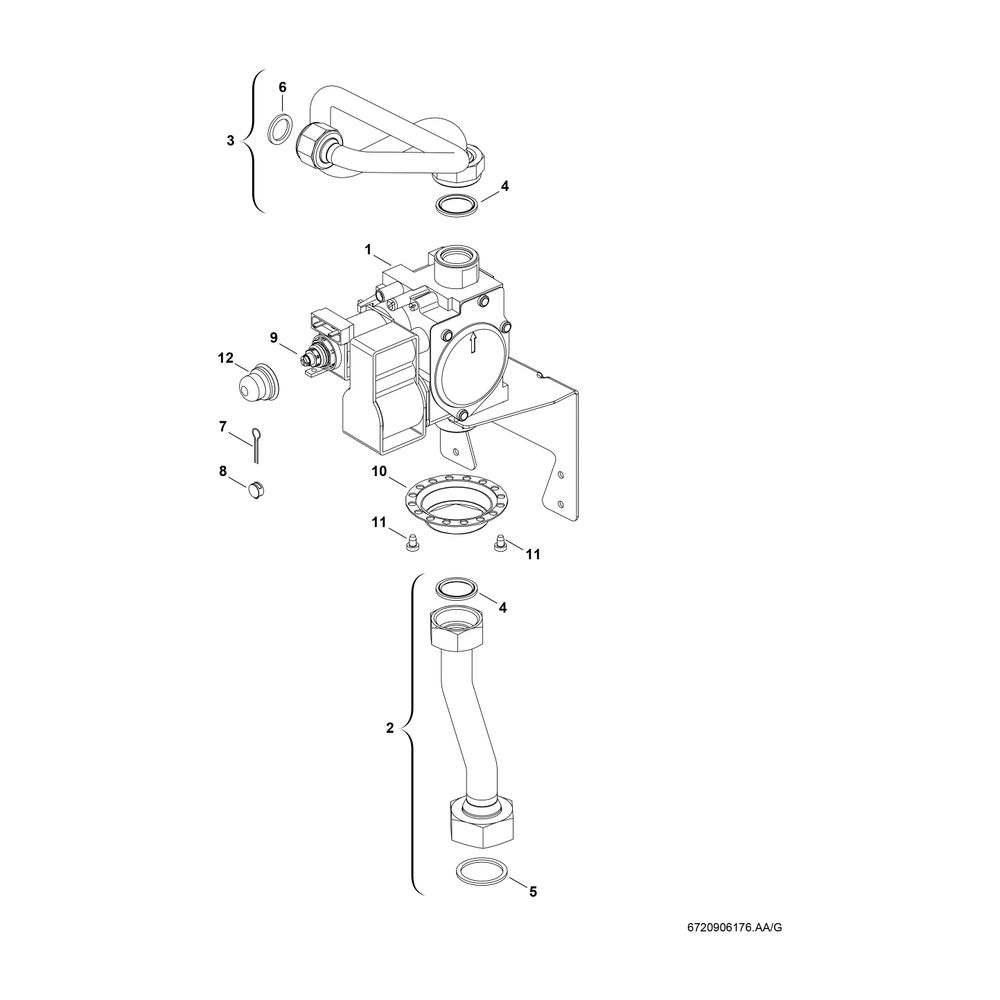 BOSCH Gas-Heizwertgerät, wandhängend CERAMINI ZSR 5/10-7 KE 23, 770x450x275... JUNKERS-7736900309 4054925619447 (Abb. 6)