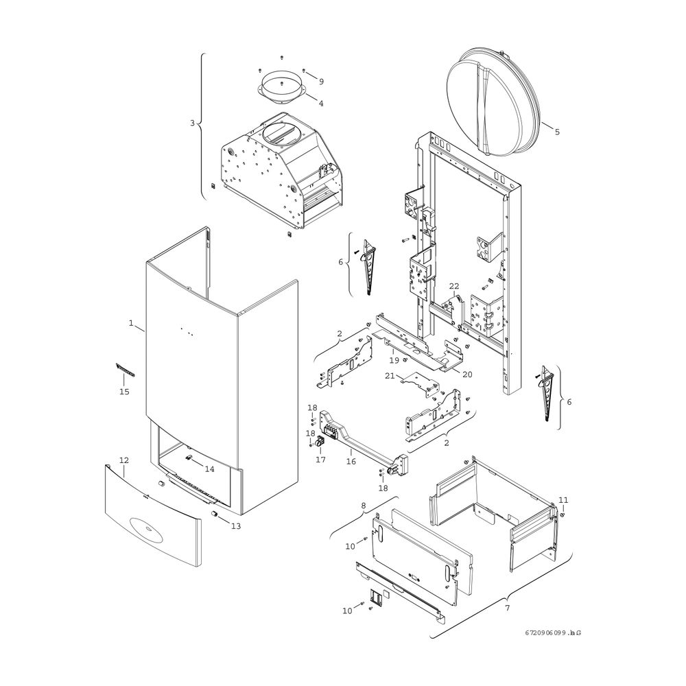 BOSCH Gas-Heizwertgerät, wandhängend CERASTARCOMFORT ZWR 18-8 KE 23... JUNKERS-7736901018 4057749088949 (Abb. 3)