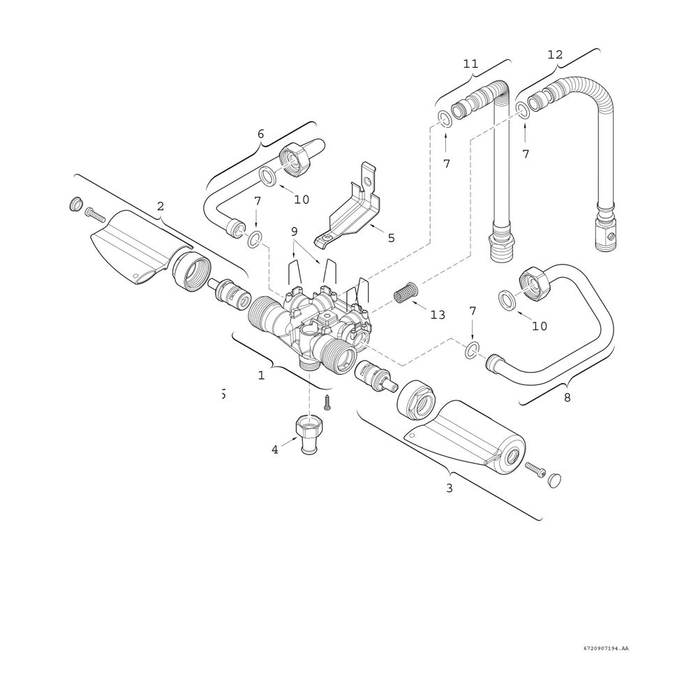 BOSCH Ersatzteil TTNR: 8738727933 Mischer-(CELSIUS)... JUNKERS-8738727933 4062321317843 (Abb. 2)