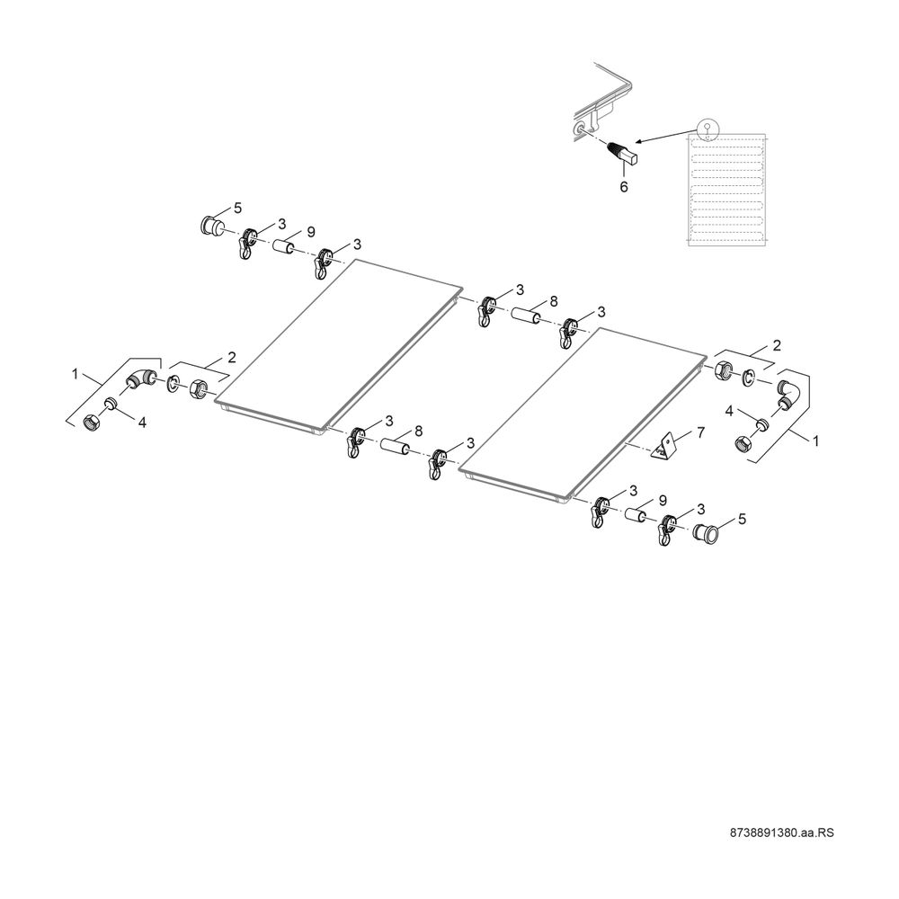 BOSCH Zubehör Solartechnik FS 12-2 Flachdach-Anschluss-Set für SO5000TF... JUNKERS-7735600337 4057749411921 (Abb. 3)