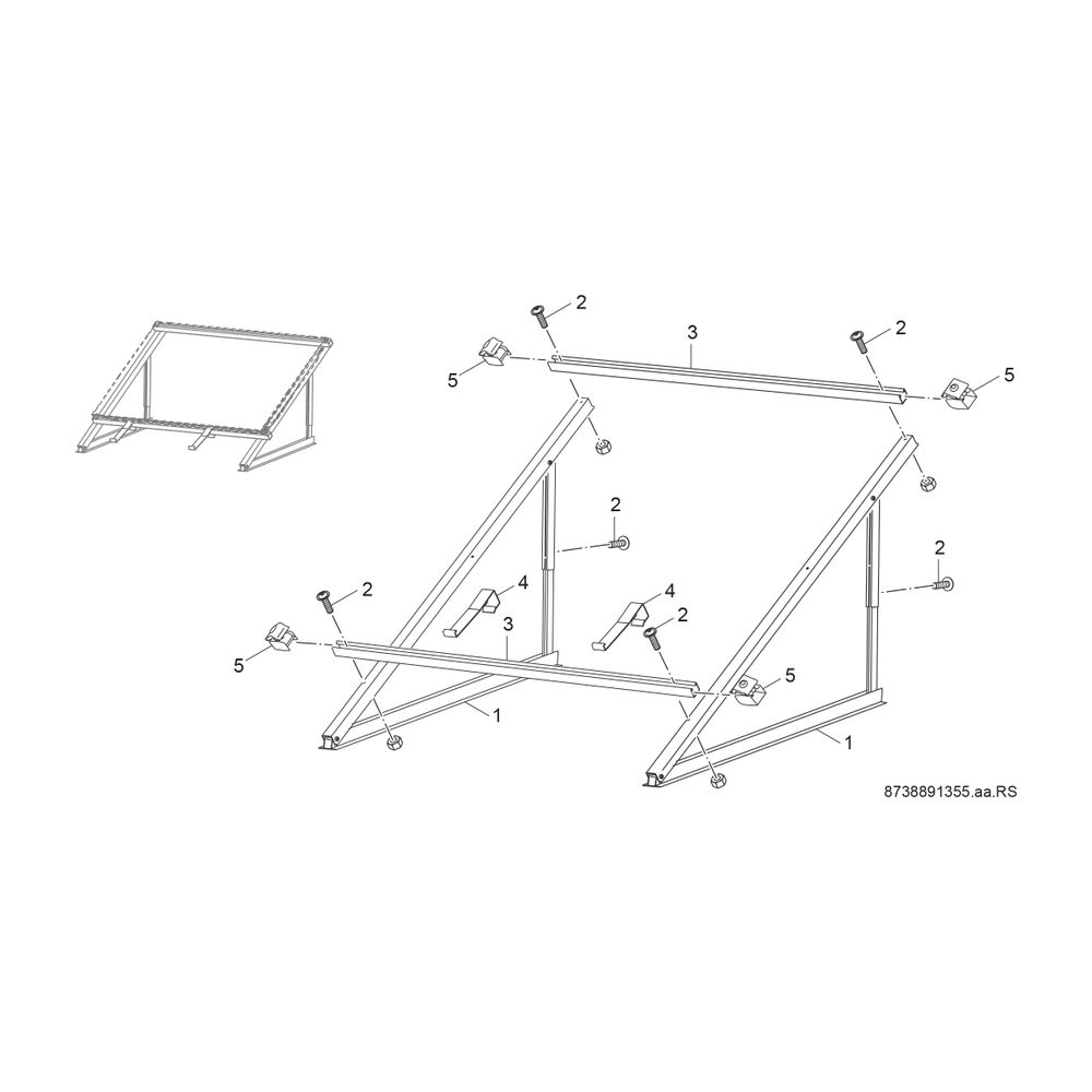 BOSCH Flachdachständer FKF 5-2 Montageart waagerecht... JUNKERS-8718532809 4051516724221 (Abb. 3)