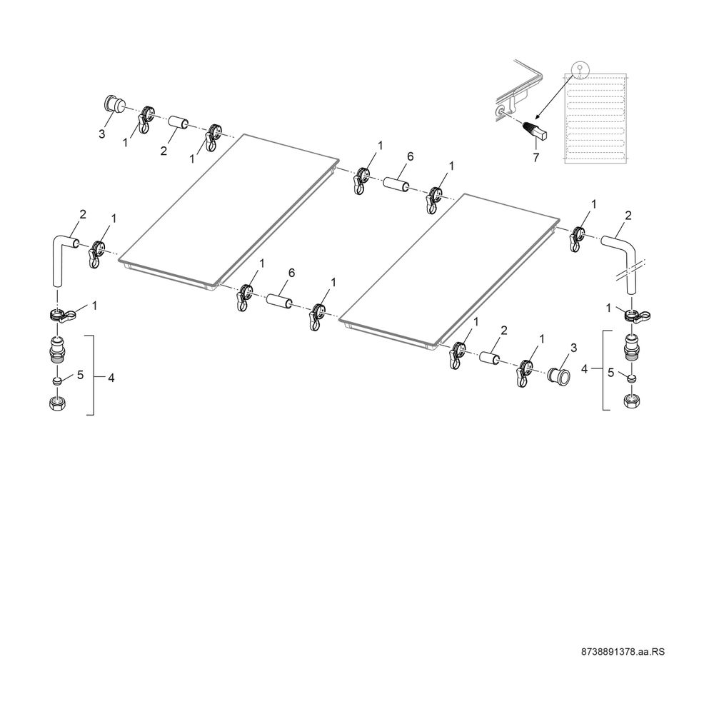 BOSCH Zubehör Solartechnik FS 10-2 Aufdach-Anschluss-Set für SO5000TF... JUNKERS-7735600335 4057749411907 (Abb. 3)