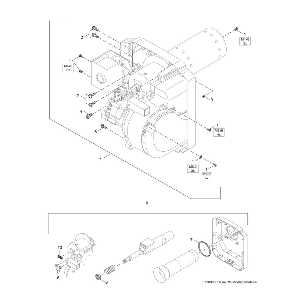 BOSCH Blaubrenner Suprastar-O BE 17 Brennerleistung 18,0-21,5 kW... JUNKERS-8718584480 4051516282455 (Abb. 10)