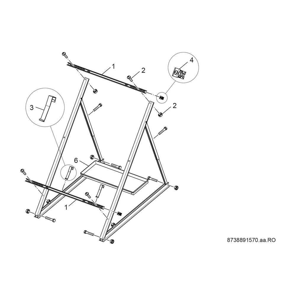 BOSCH Zubehör Flachkollektoren WMT 3 Flachdachständer Grundset senkrecht... JUNKERS-8718531943 4051516281052 (Abb. 2)