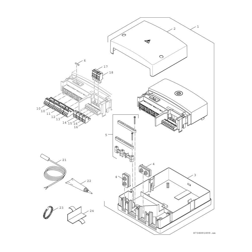 BOSCH Mischermodul MM 100 151x184x61, für 1 Heizkreis... JUNKERS-7738111054 4057749389084 (Abb. 3)