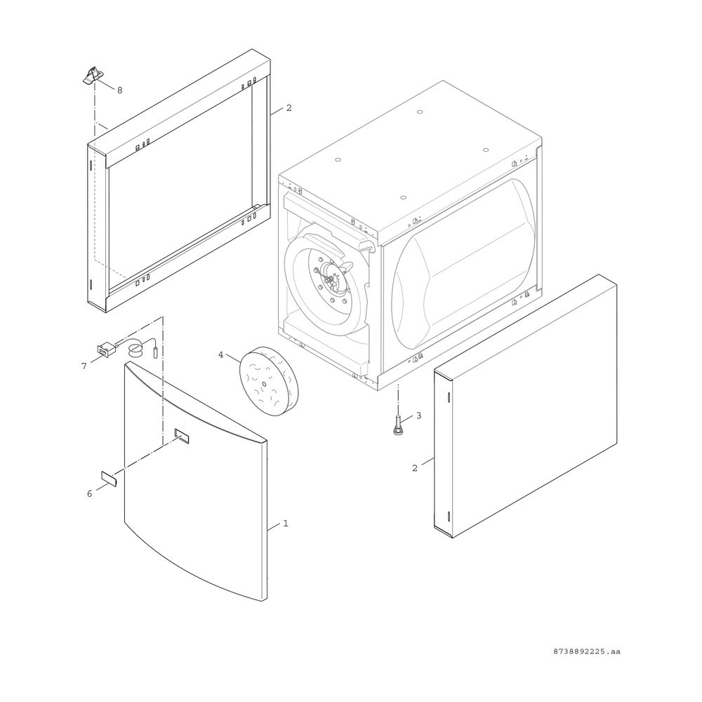 BOSCH Warmwasserspeicher WST 135-2 HRC 652x650x860, 135 L, liegend... JUNKERS-8718542999 4051516683412 (Abb. 3)