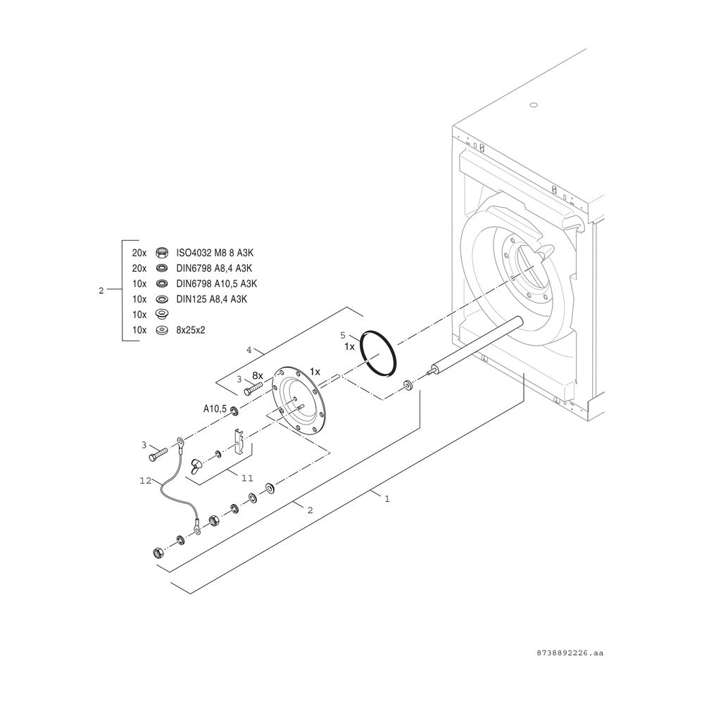 BOSCH Warmwasserspeicher WST 135-2 HRC 652x650x860, 135 L, liegend... JUNKERS-8718542999 4051516683412 (Abb. 4)