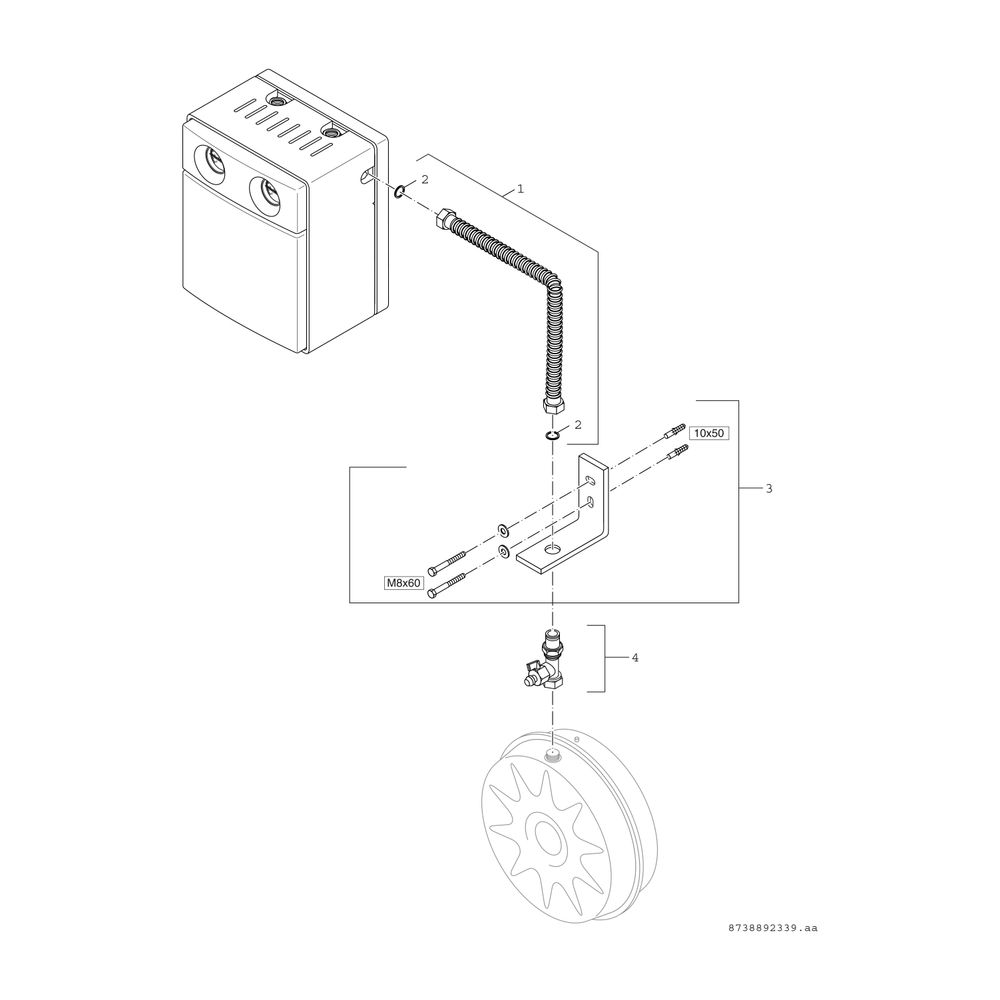 BOSCH Zubehör Solartechnik AAS Solar Anschlusssatz SAG für SKE...RTCB, L:1m... JUNKERS-7736501353 4051516705794 (Abb. 3)