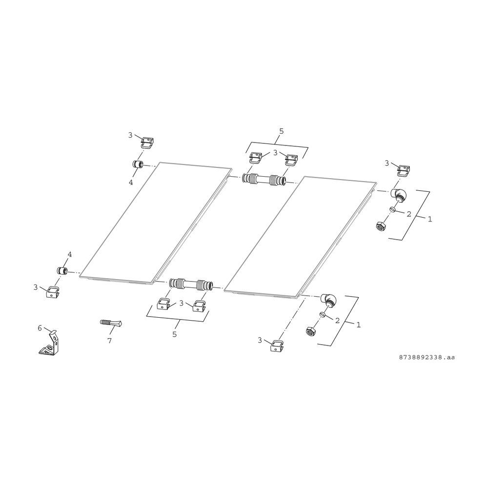 BOSCH Zubehör Solartechnik FS 14-2 Flachdach-Anschluss-Set für SO7000TF... JUNKERS-7735600341 4057749412607 (Abb. 3)