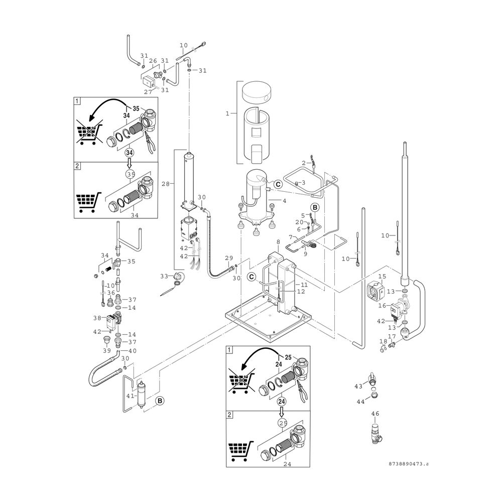 BOSCH Solewärmepumpe SUPRAECO STE 100-1 1520x600x645, Kompaktgerät, 10,4 kW... JUNKERS-7738600328 4051516034344 (Abb. 4)