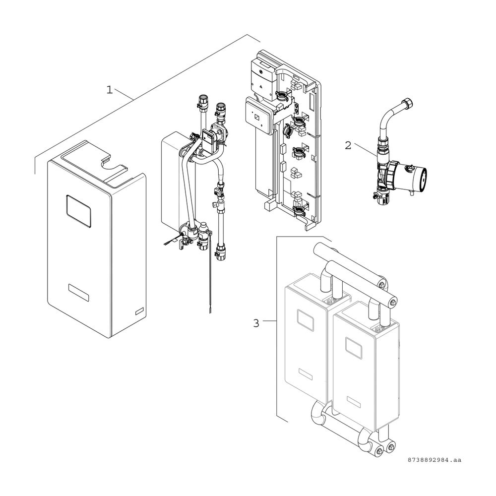 BOSCH Zub. Frischwasserstationen ZPS 2 Zirkulationsstrang m. Hocheffizienzpumpe... JUNKERS-8718532940 4051516725686 (Abb. 2)