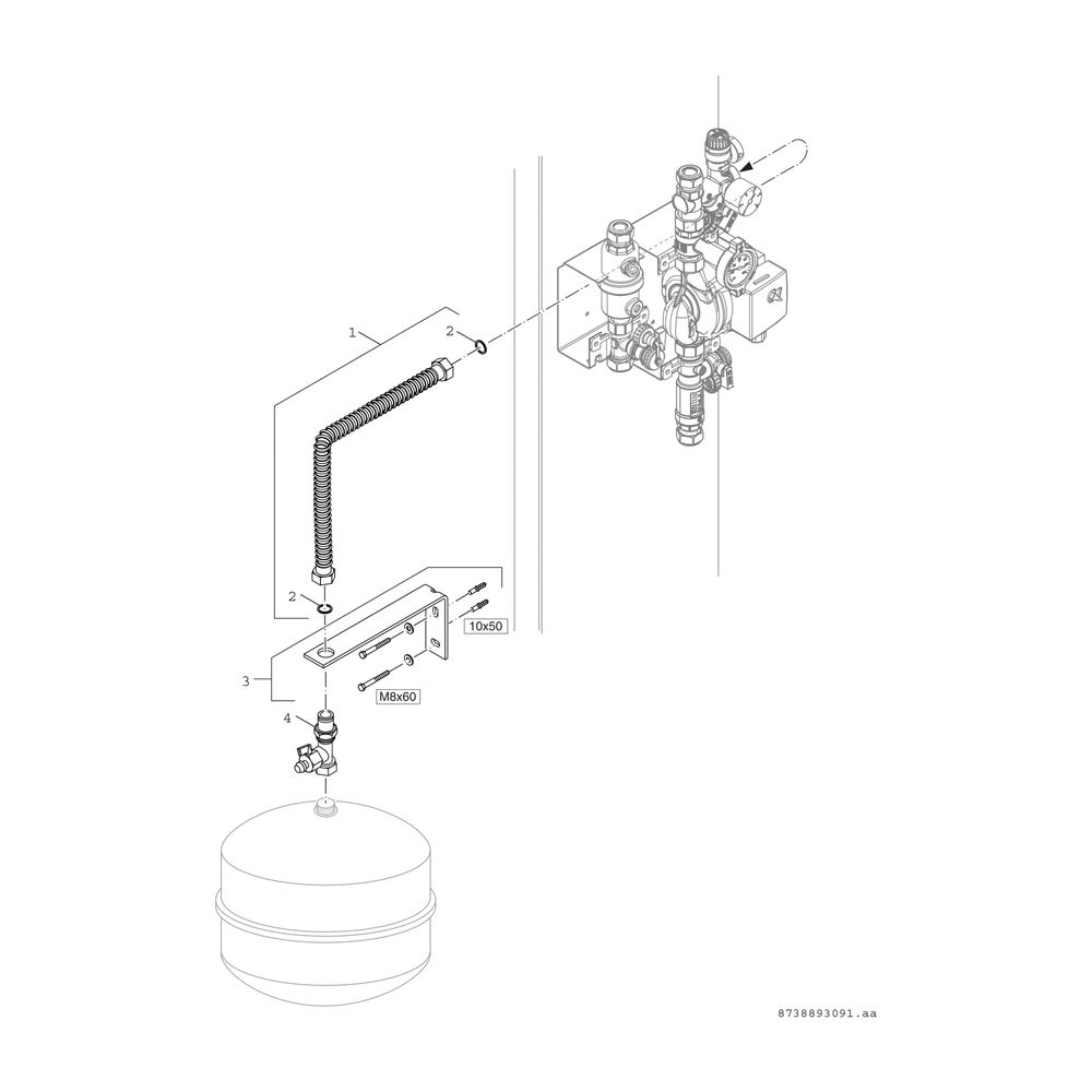 BOSCH Zubehör Solartechnik AGS5-2T/MS100 Solarstation + Solar-Reglermodul MS100... JUNKERS-7735500039 4054925286618 (Abb. 5)