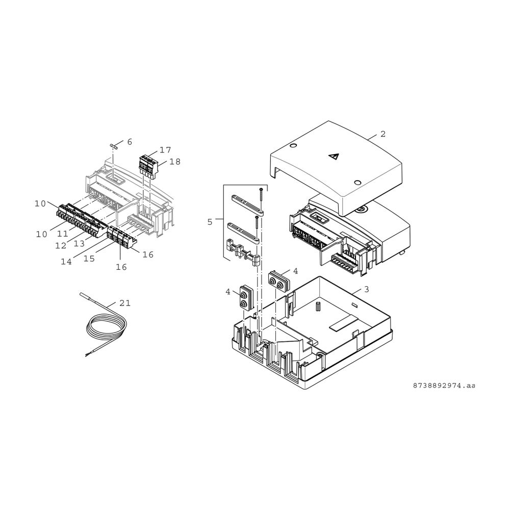 BOSCH Reglermodul MP 100, für Schwimmbad 151x184x61, nur für Wärmepumpen... JUNKERS-7738110128 4054925280104 (Abb. 3)