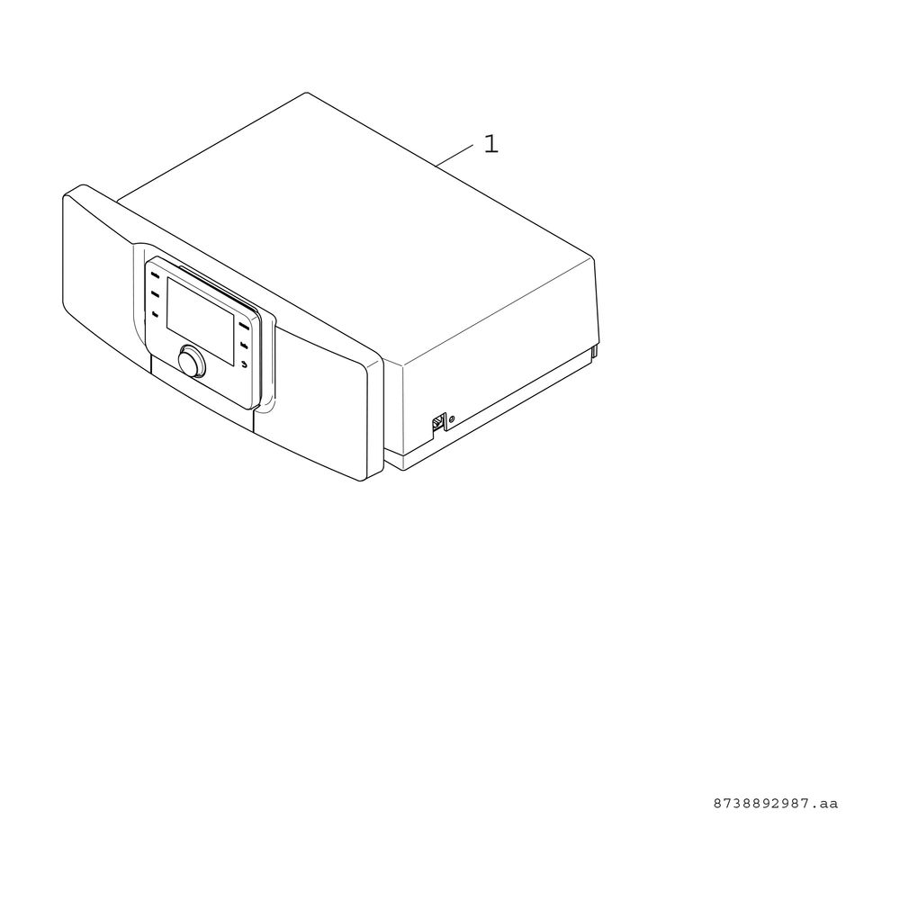 BOSCH Unterkomponente Kessel GC 7000 F Condens 7000 F - 75 H (rechts)... JUNKERS-8732909990 4057749403049 (Abb. 12)