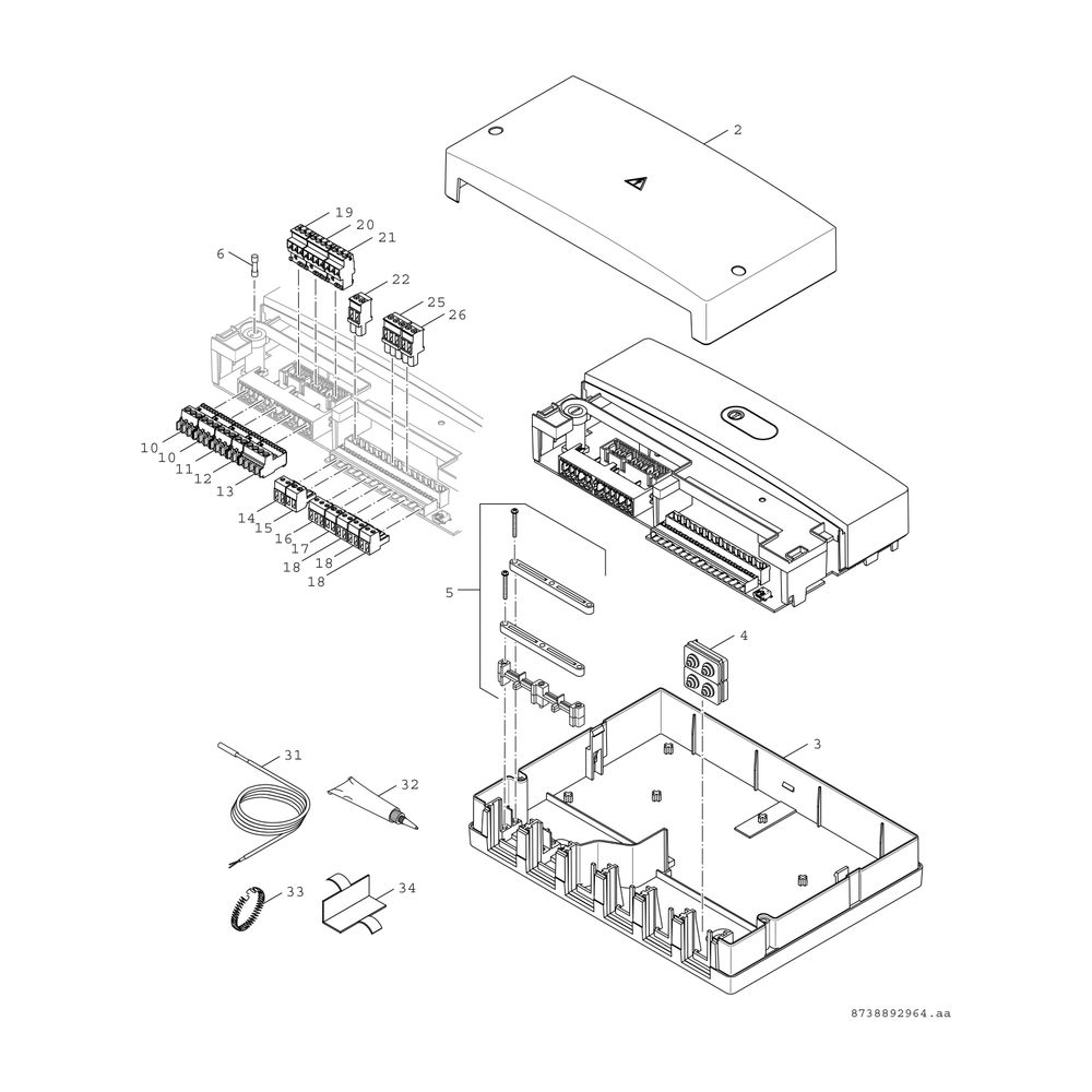 BOSCH Mischermodul MM 200 246x184x61, für 2 Heizkreise... JUNKERS-7738111055 4057749392930 (Abb. 3)