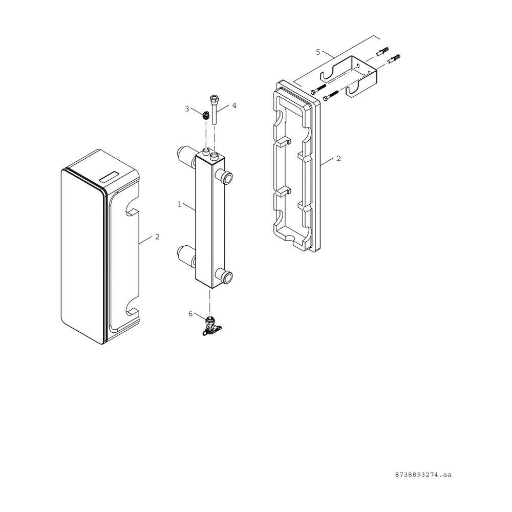 BOSCH Installationszubehör WHY 80/60 Hydraulische Weiche DN 80/60, schwarz... JUNKERS-8718599385 4054925726589 (Abb. 2)