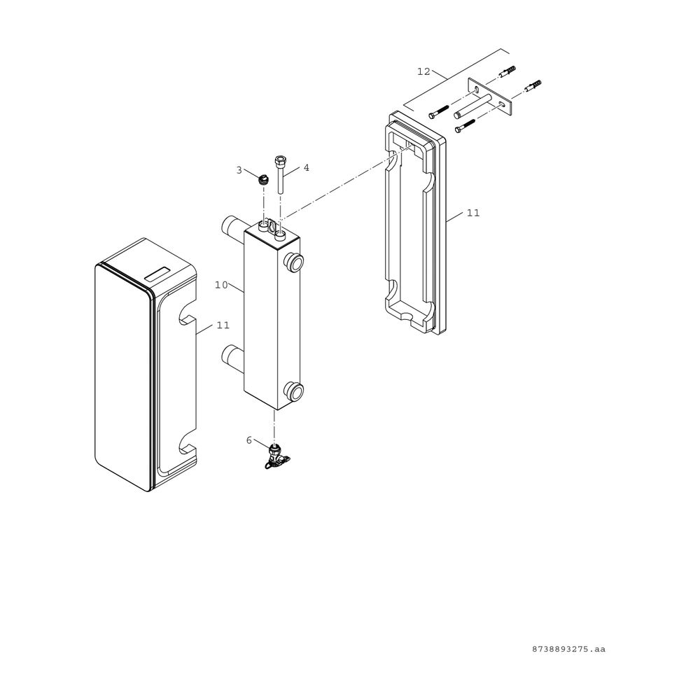 BOSCH Installationszubehör WHY 120/80 Hydraulische Weiche DN 120/80, schwarz... JUNKERS-8718599386 4054925726596 (Abb. 2)